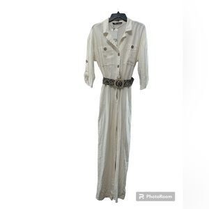 Zara white jumpsuit | Size Medium